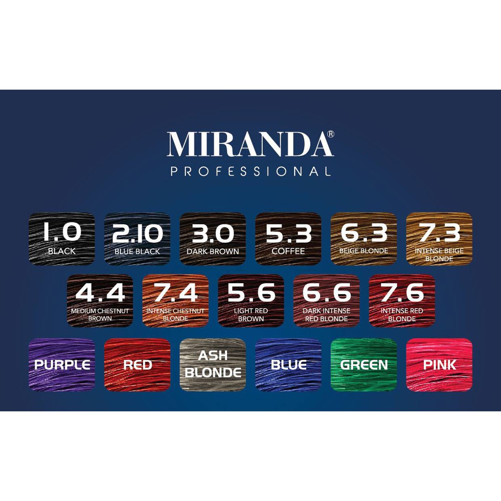 Miranda Professional Hair Color 100ml