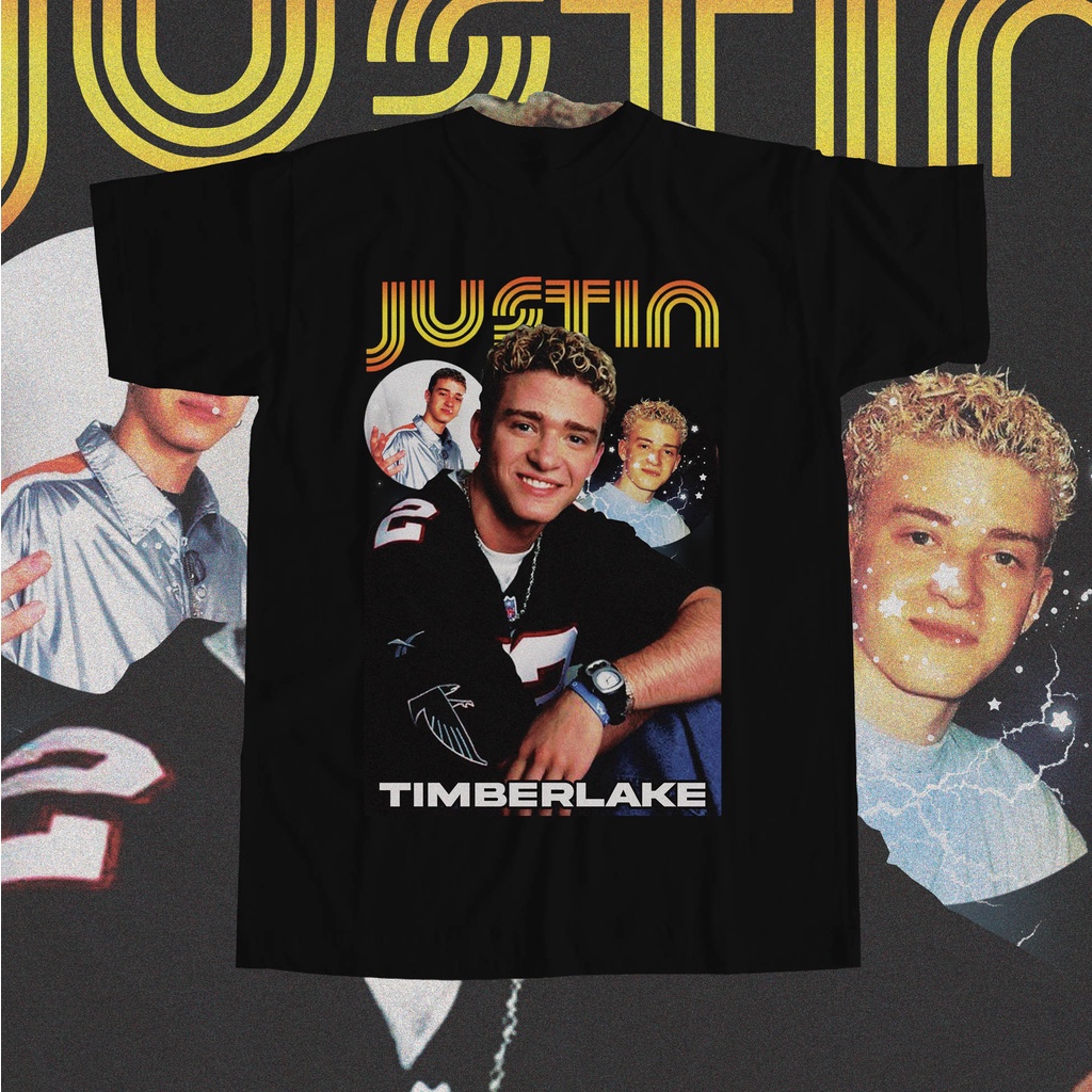Nostalgila Merch | JUSTIN TIMBERLAKE | Boyband | kaos boyband Vintage Tee | Kaos raptee Oversize | K
