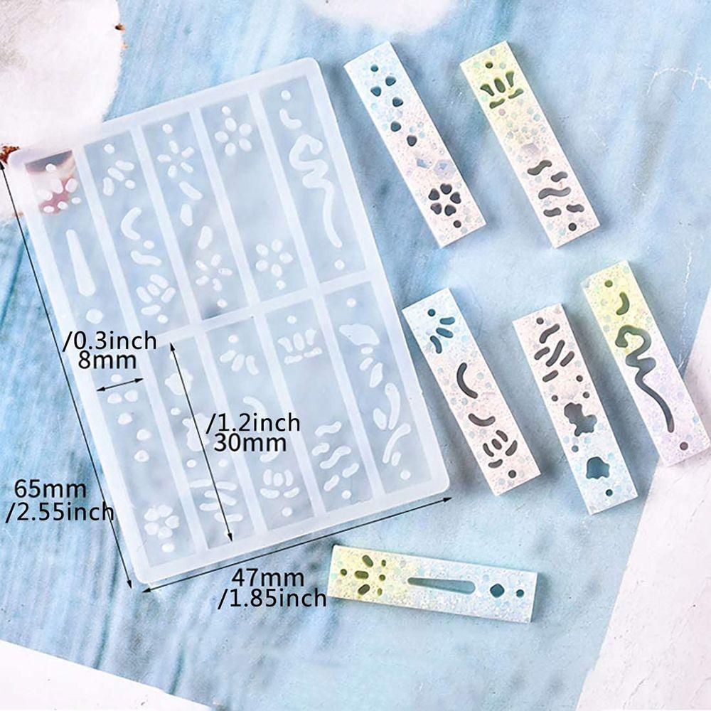 Solighter Anting Cetakan Resin Model Kalung Transparan Epoxy Alat Membuat Perhiasan Lem Tetes
