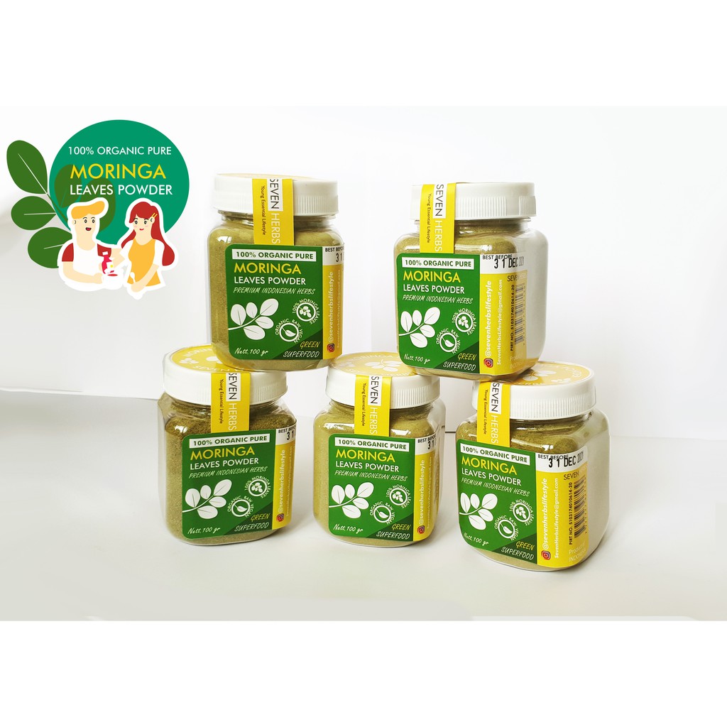 

Moringa Pure ( murni ) SEVEN HERBS organic Isi bersih 100 gr