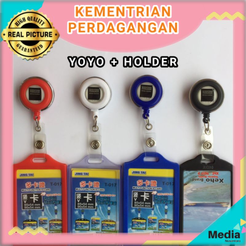 

Kementrian Perdagangan Yoyo Id Card Holder Nametag Paket Lengkap