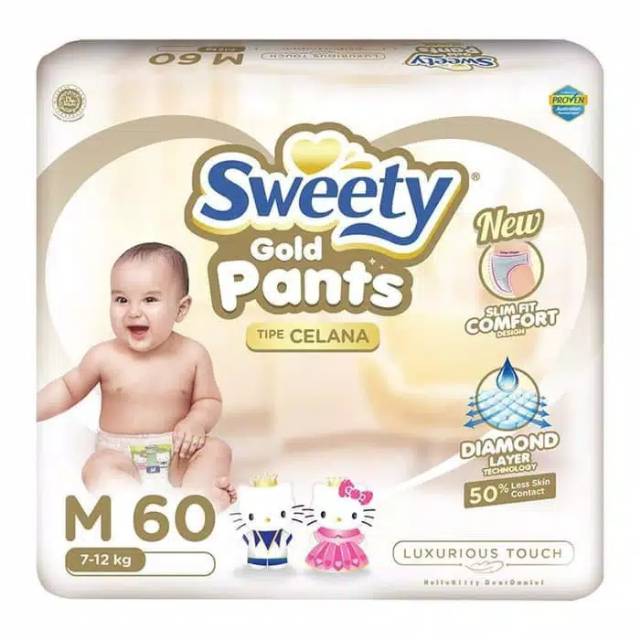 SWEETY PANTS GOLD M60