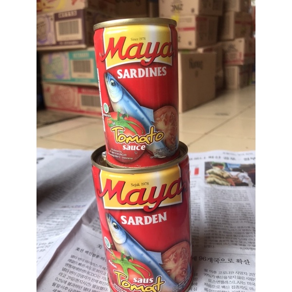 

〖Maya Sarden dalam Saus Tomat 425 gram | 1 Kaleng〗