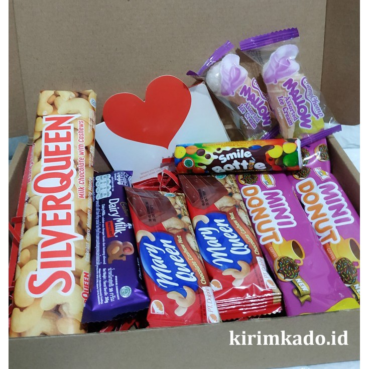 

SPECIAL GIFT / PAKET KOTAK hampers hadiah valentine coklat SILVERQUEEN CADBURY BOX