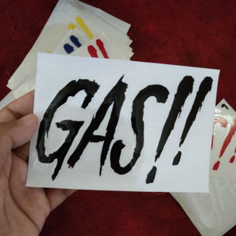 STICKER CUTTING GAS!!, MONSTER MURAH