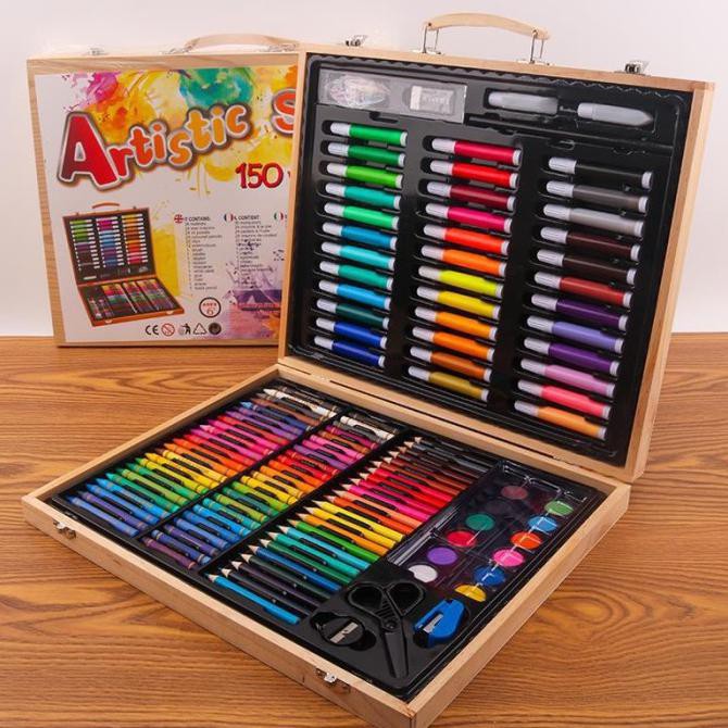 

(PERALATAN MENGGAMBAR) PENSIL WARNA ALAT LUKIS 150 PCS CRAYON SET ANAK KOPER BAHAN KAYU SALE