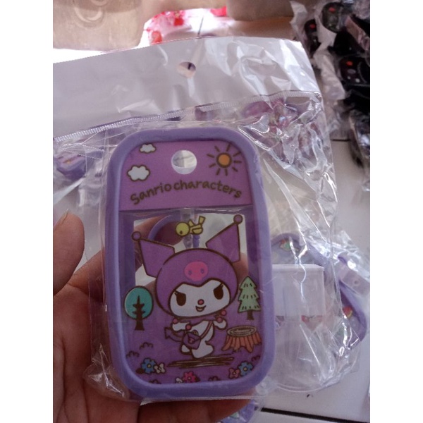 Botol spray kotak list karet+gantungan+corong