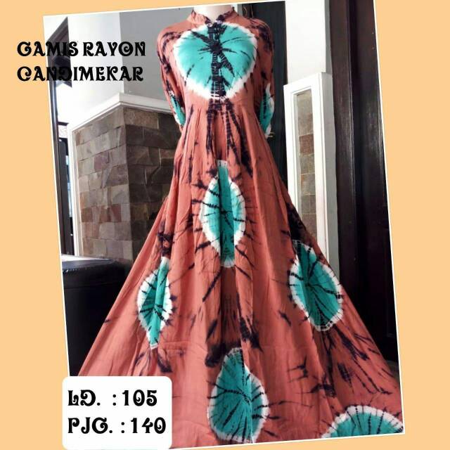 Gamis rayon candi mekar