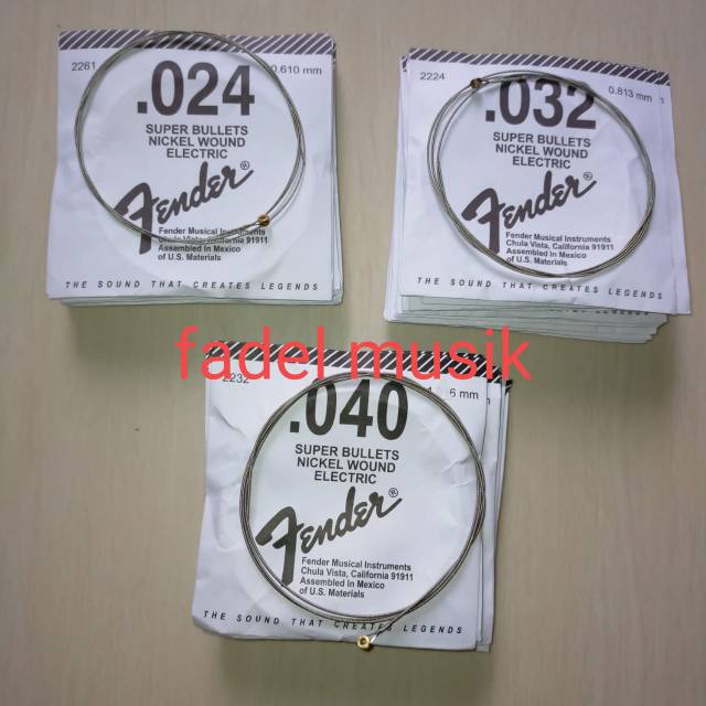 Senar satuan no 4,5&amp;6 fender string