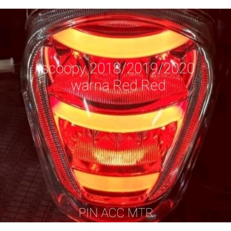 LAMPU STOP SCOOPY NEW ESP STOP LAMPU BELAKANG SCOOPY NEW ESP 2018/2019/2020 ORIGINAL JPA