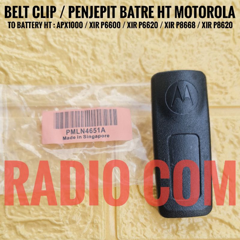 BELT CLIP BATRE HT MOTOROLA APX1000 XIR P6620i XIR P8668i P8620 / PENJEPIT BATRE HT MOTOROLA APX1000 XIR P6620i P8600 ATS2500i ATS 2500i P8268 ORIGINAL