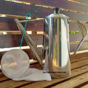 

Teko Stainless Teh Tarik / Teko Thai Tea + Saringan