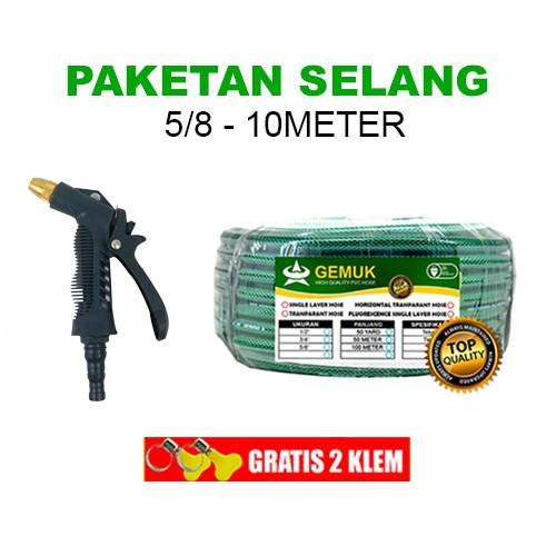 Selang Selang Air 5/8 - 10 Meter Paketan / Selang Taman Garden Hose