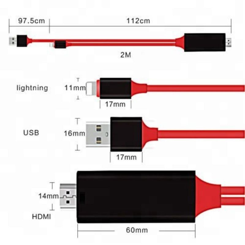 Kabel adapter lightning to HDMI Mysunstore