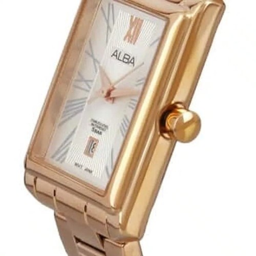 JAM TANGAN WANITA ALBA AH7J70X1 ROSEGOLD SILVER ORIGINAL