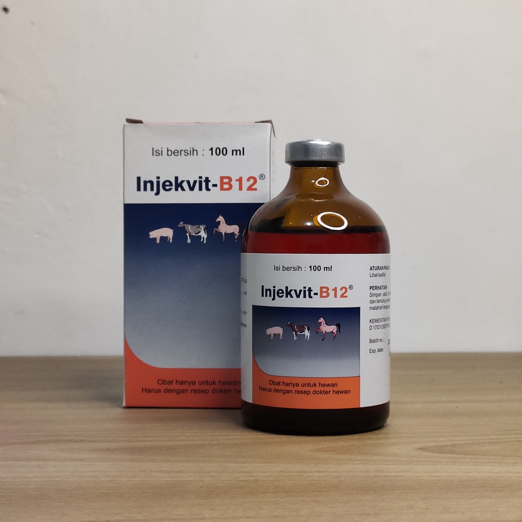 INJEKVIT B12 Vitamin b12 100ml Medion - Vitamin B12 untuk hewan ternak sapi kambing kuda domba kerbau babi