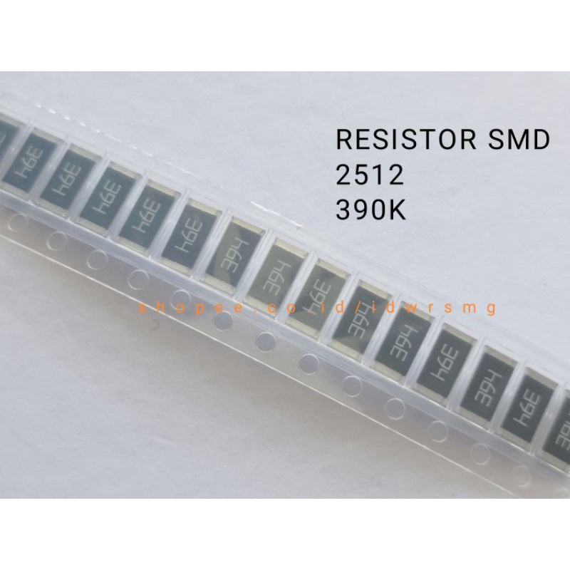 20pcs Resistor 2512 SMD 390K R 390 Kilo ohm code 394 Chip Resistor accuracy 5% 1W SMD2512
