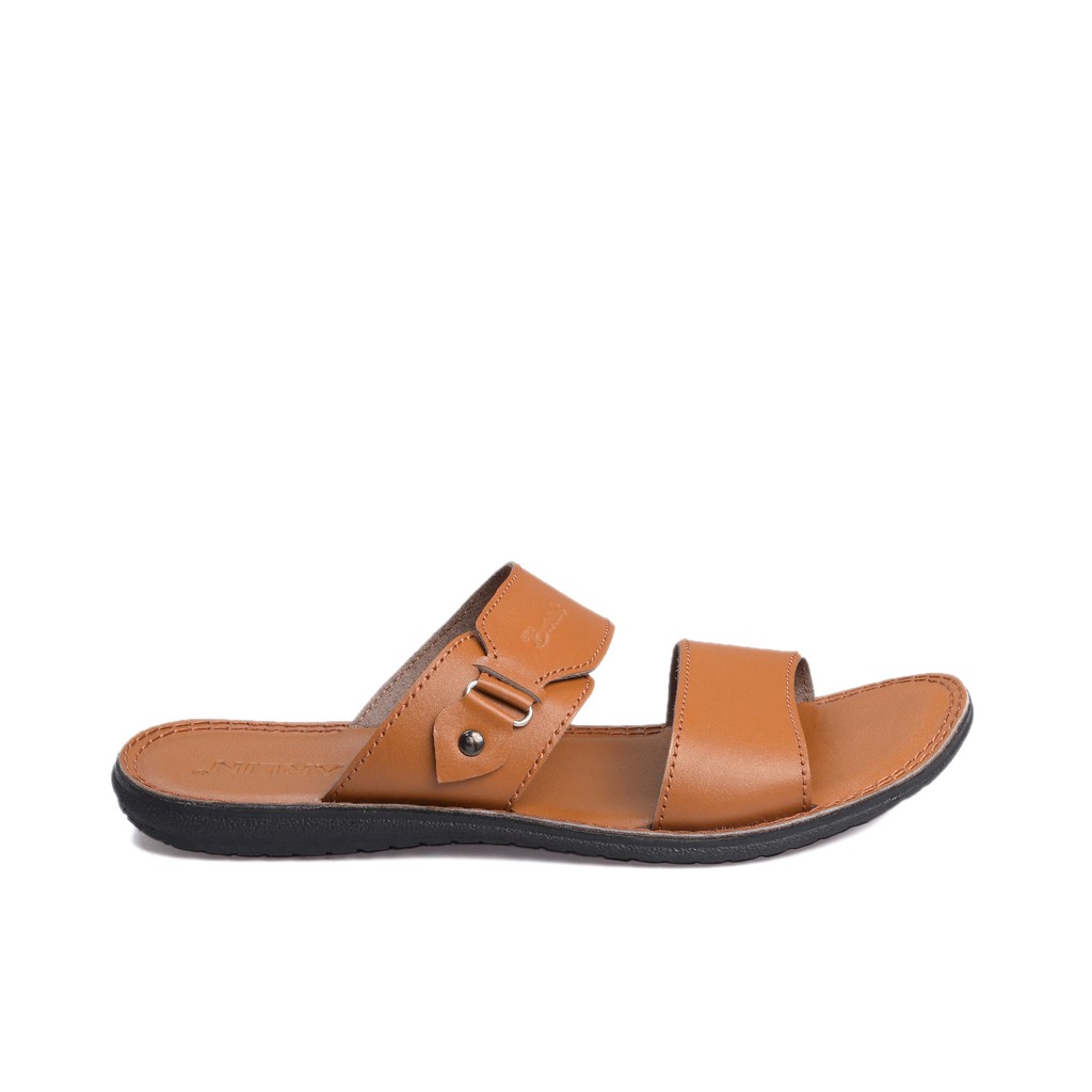 Sandal Full Kulit asli 100% - Sendal Pria Slop Barlin Original - SM09