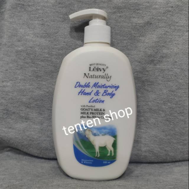 Jual (500ML) LEIVY DOUBLE MOISTURISING HAND & BODY LOTION WITH PURIFIED