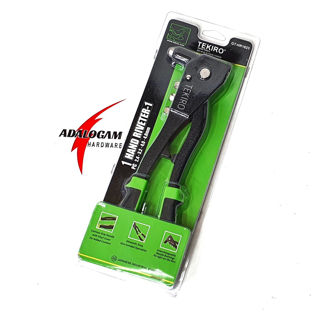 TEKIRO Hand Riveter - 1 Tang Rivet Rifet Ripet