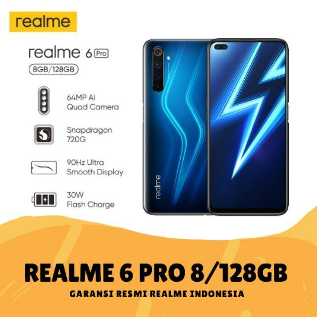 REALME 6 PRO RAM 8GB ROM 128GB GARANSI RESMI