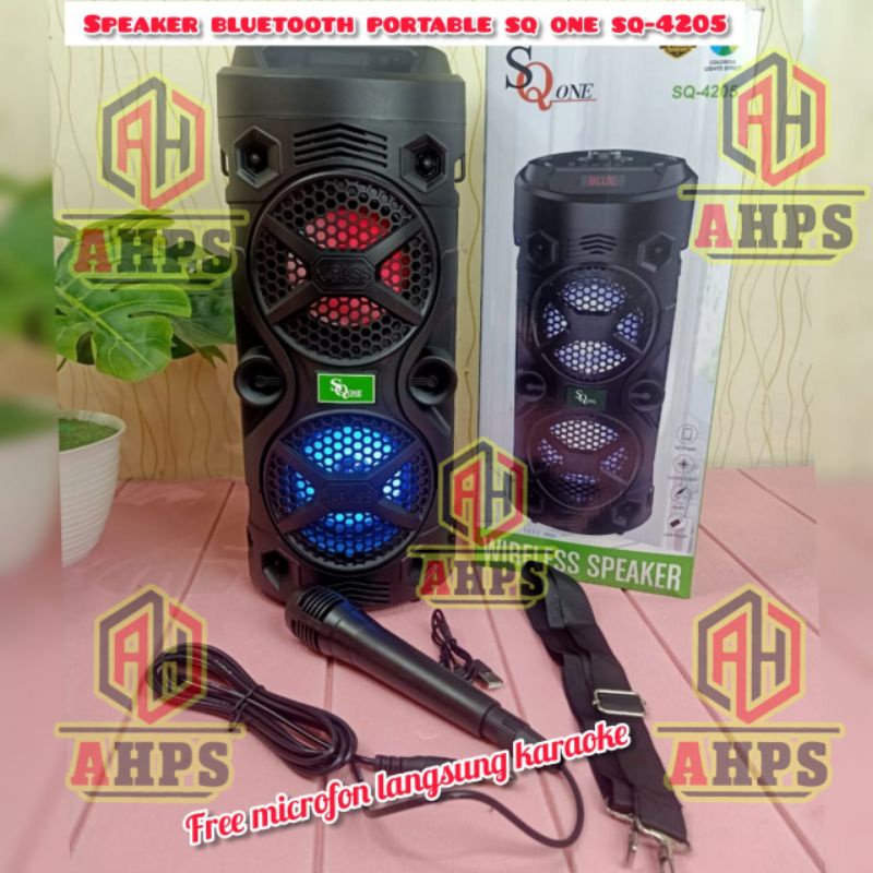 SQ ONE SPEAKER BLUETOOTH PORTABLE SQ-4205+ MIC