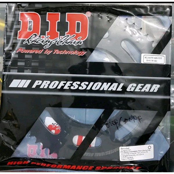 GIR DID BELAKANG KLX150 UKURAN 428X55T