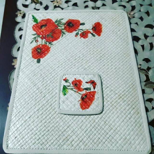 Table mat/ alas piring dan gelas makan