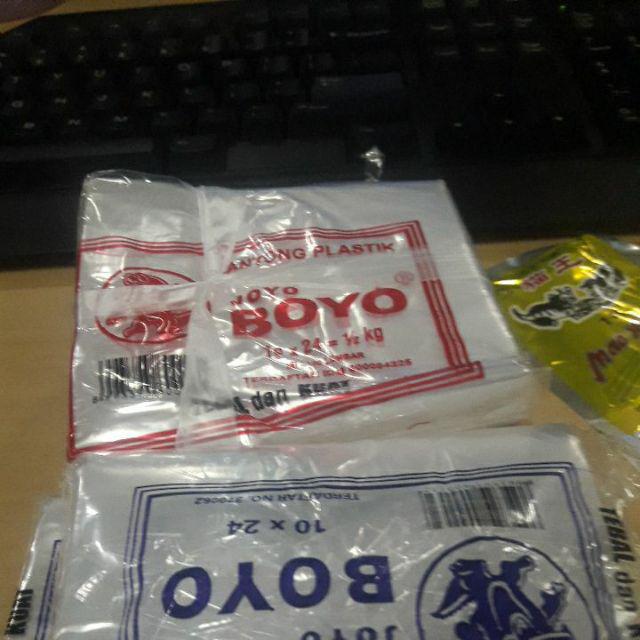 Kantong Plastik Joyo Boyo Ukuran 10x24 Satu Ikat (5 Bungkus)