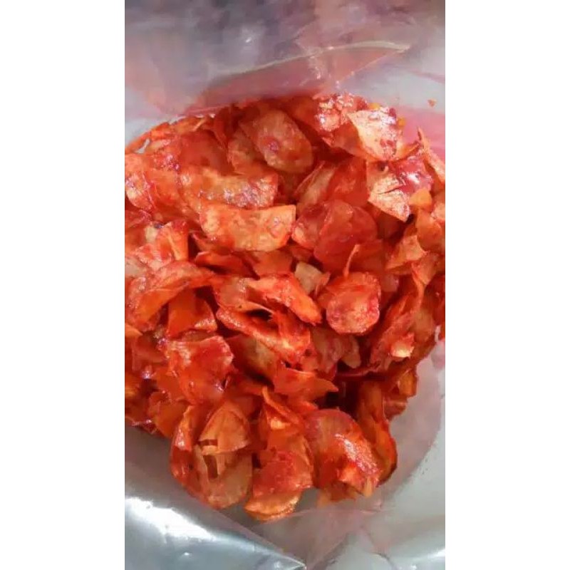 

KERIPIK SINGKONG PEDES MANIS BALADO MERAH