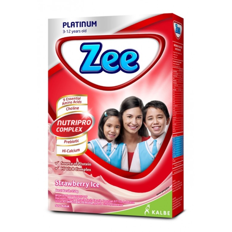 

Zee platinum 350gr rasa strawberry ice