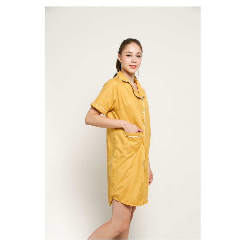 FortKlass MIX PP DST Satin Embos Baju Tidur Daster Wanita Lengan Pendek Sleepwear Saten-2