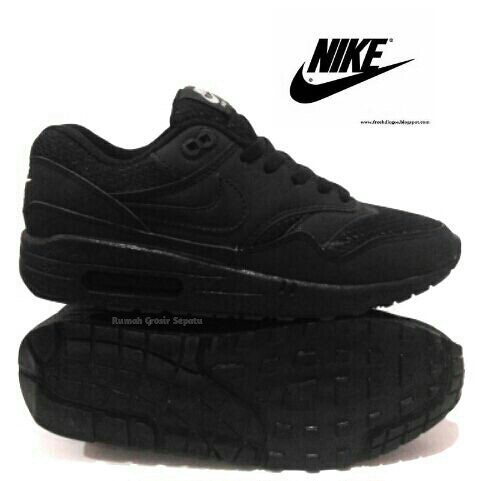 Sepatu Sekolah Nike Airmax one 1 Hitam Anak Cewek Cowok Pria Wanita