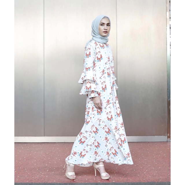 Alisha Dress Cream /mba zhatiya