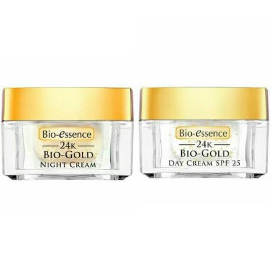 Paket Bio Essence 24K Bio Gold day cream dan night cream