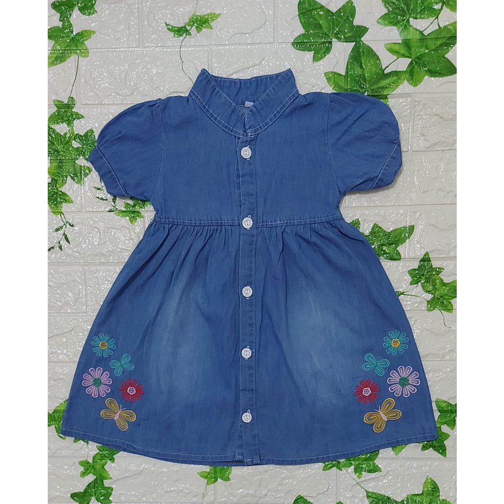 Dress Jeans Anak Perempuan Premium Bordiran / Dress Jeans Anak Jaya210810