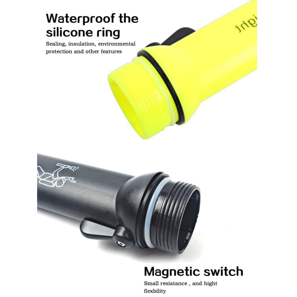 SENTER SELAM ANTI AIR / LIGHT DIVING FLASHLIGHT LED / SENTER TAHAN AIR