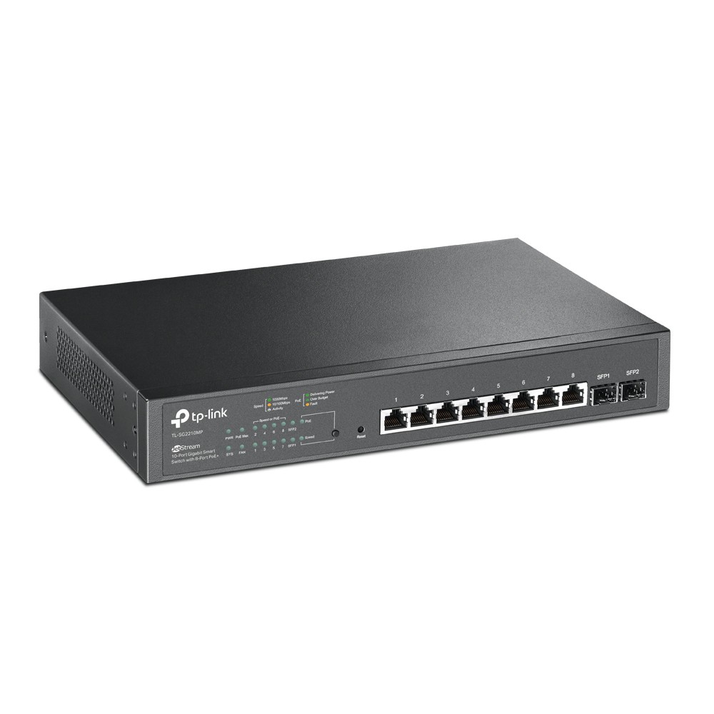 TP-Link Switch TL-SG2210MP 10Port Gigabit Smart Switch with 8Port PoE+