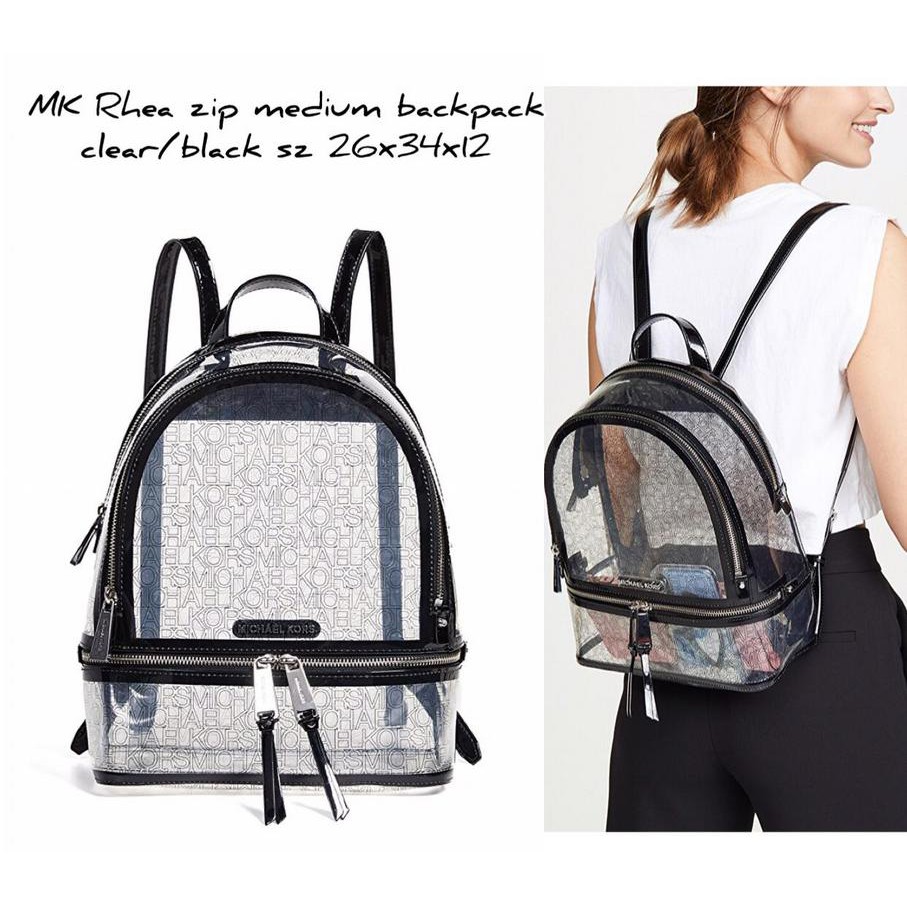 michael kors clear backpack