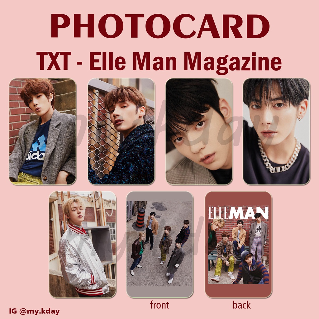 PC-0843, Unofficial Photocard TXT ELLE Man 2 sisi