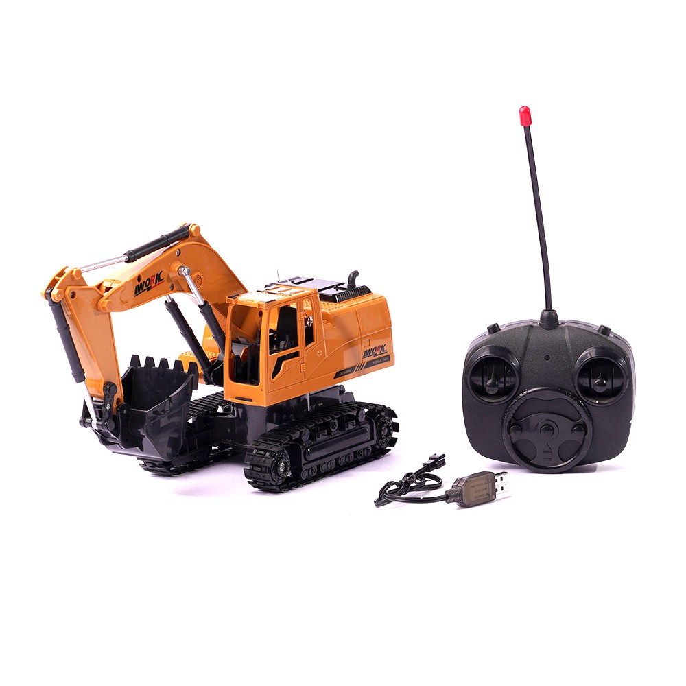 Excavator Mobil Beko Remote Control Keruk Pasir Truk Mainan Cowo Murah Kekinian