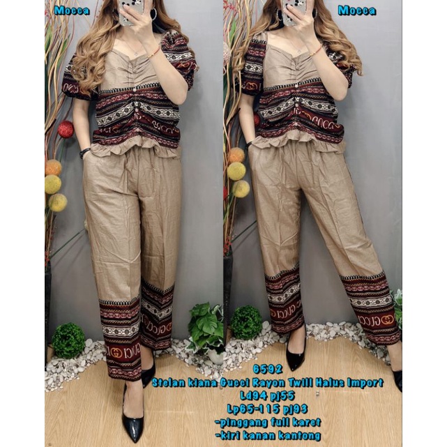 6592 Stelan kiana Gucci Rayon Twill Halus Import