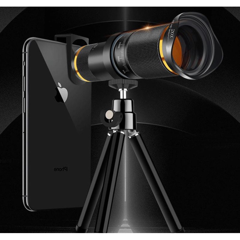 Telescopic 4K HD Telephoto Lens 20x for Mobile Phone - Lensa Kamera Zoom untuk Smartphone