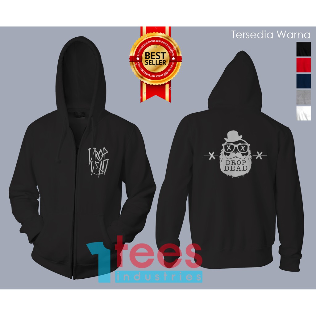 JAKET HOODIE ZIPPER DROP DEAD BEARD MAN