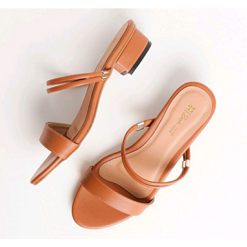 IMPOR / Sendal Flat Tali Big Size 41 42 43 44 45 Flat Vanez Simple ukuran JUMBO / Sendal Teplek Chunky Modis Ukuran Besar Tan, 44