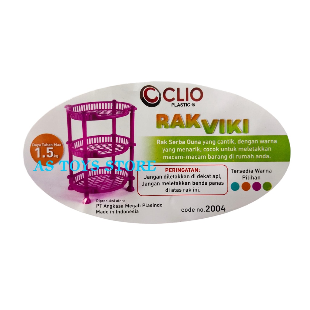 Rak 3 susun bulat vidi clio/Rak bumbu/Rak serbaguna