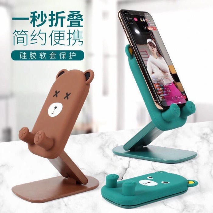 HD40 Stand holder lipat folding desktop Phone Liftable Foldable Universal peyangga dudukan HP original