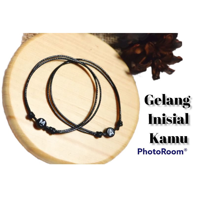 GEELANG INISIAL KAMU ( SINGLE SLIDE ) / GELANG HURUF /GELANG INISIAL HURUF / GELANG ABJAD /GELANG REQUEST HURUF / GELANG BULAT / GELANG TALI /GELANG MURAH /GELANG TERMURAH / GELANG AESTHETIK / GELANG VIRAL / GELANG TERPOPULER / GELANG LUCU