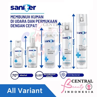 Image of SANITER ❤ Central Beauty ❤ All Variant Hand Sanitizer Disinfectant Spray Handwash