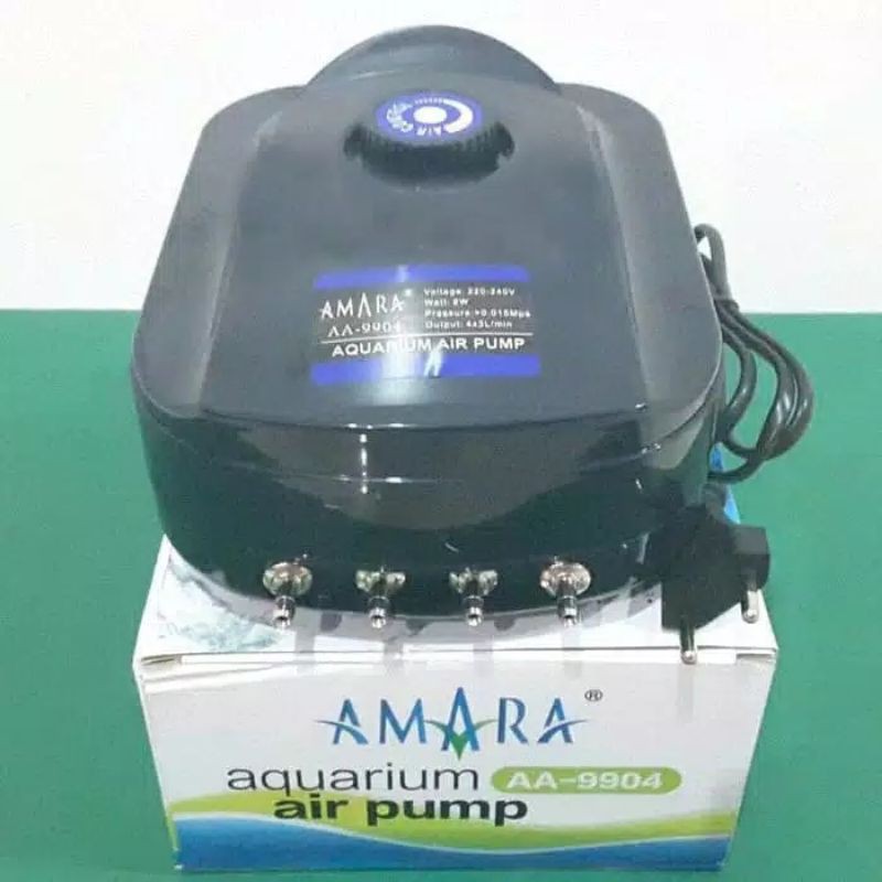 MESIN POMPA AERATOR AIRPUMP 4 Lubang Output AMARA AA- 9904 POMPA GELEMBUNG UDARA OKSIGEN AQUARIUM KOLAM